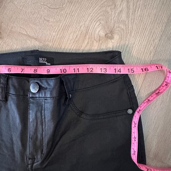 Women's Coated Waxed Skinny Jeans sz M/L - Matt Black - Picture 5 of 13